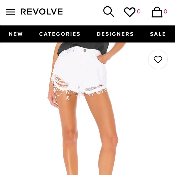 REVOLVE Shorts Revolve White Denim Shorts Poshmark